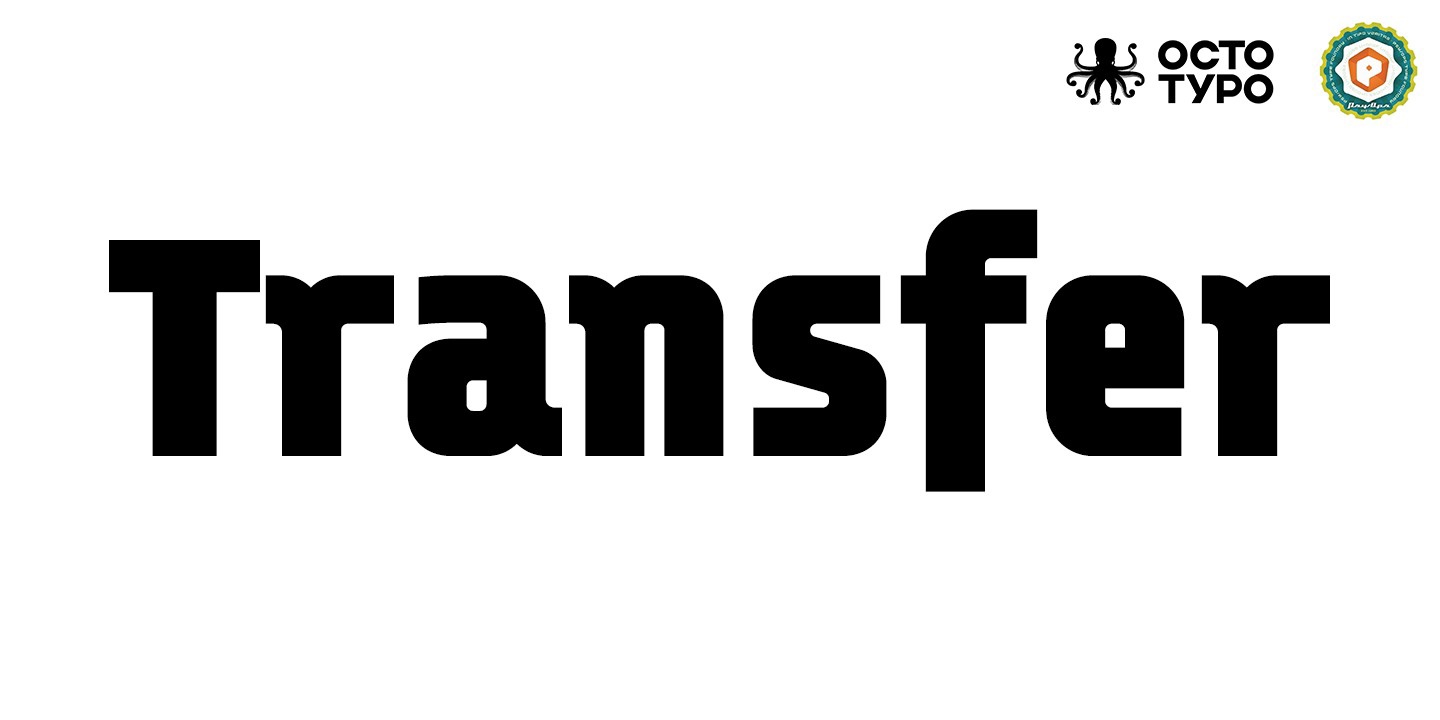 Schriftart Transfer