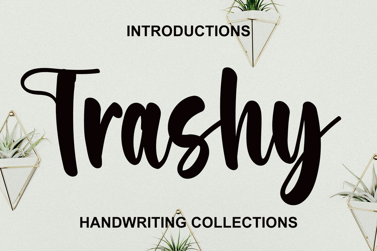 Schriftart Trashy