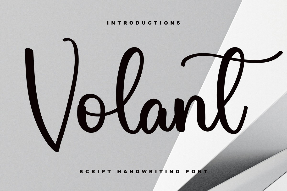 Schriftart Volant