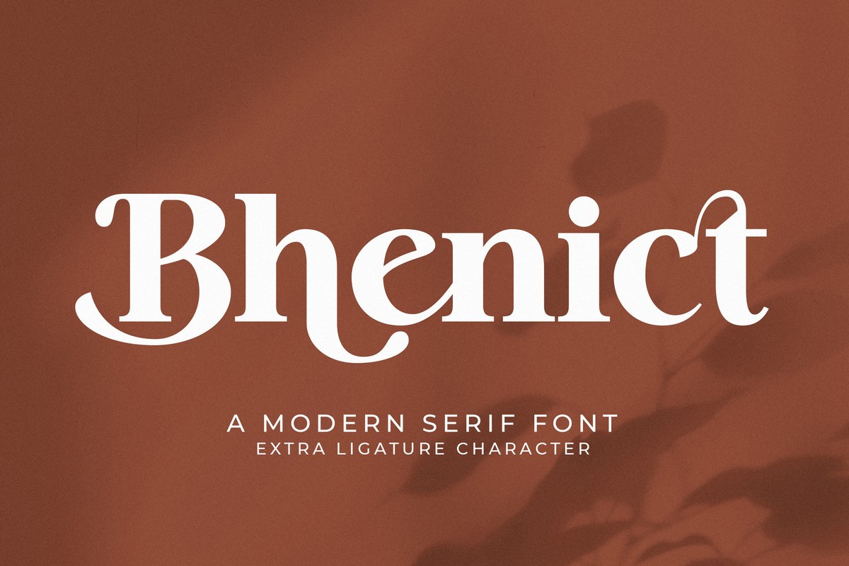 Schriftart Bhenict