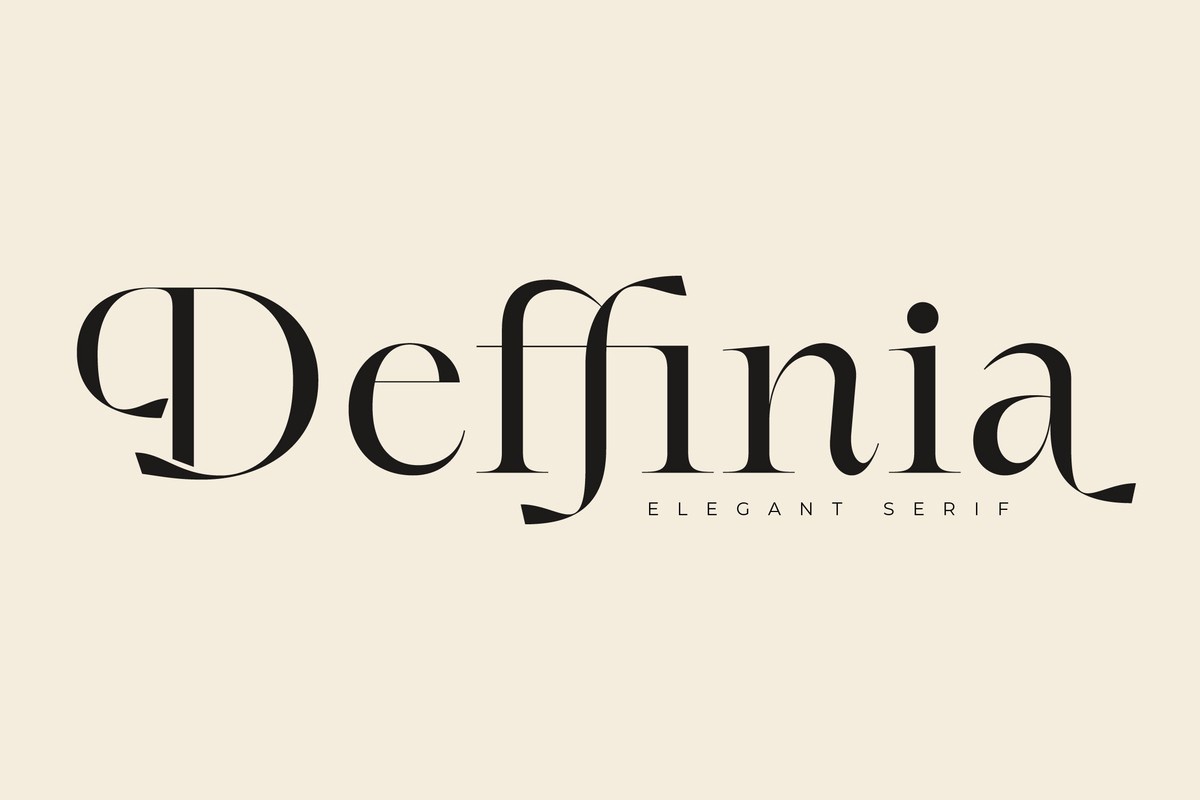 Schriftart Deffinia