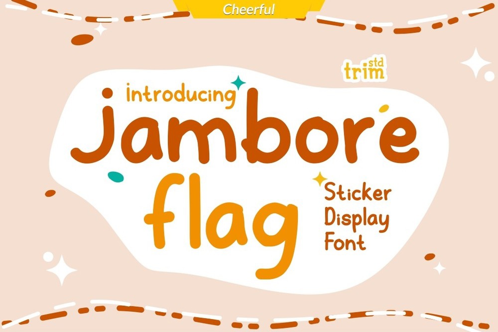 Schriftart Jambore Flag