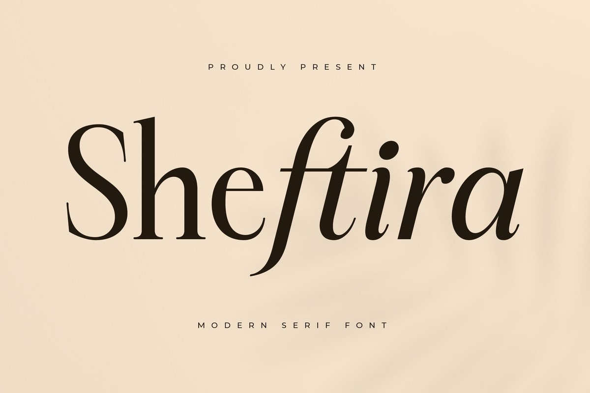 Schriftart Sheftira