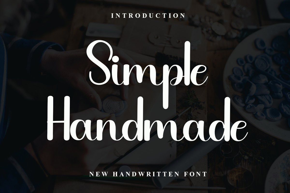 Schriftart Simple Handmаde