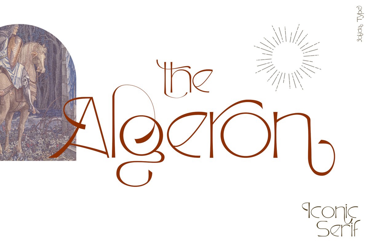 Schriftart The Algeron