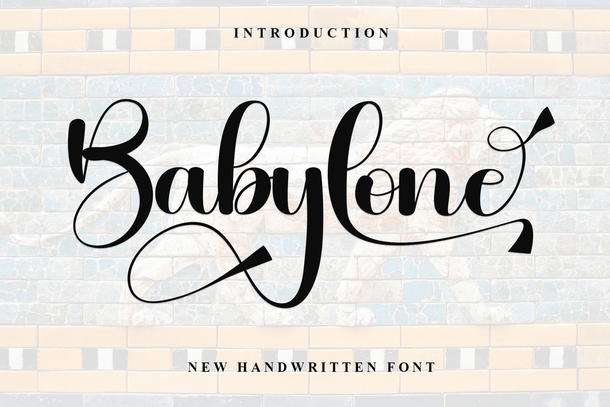 Schriftart Babylone