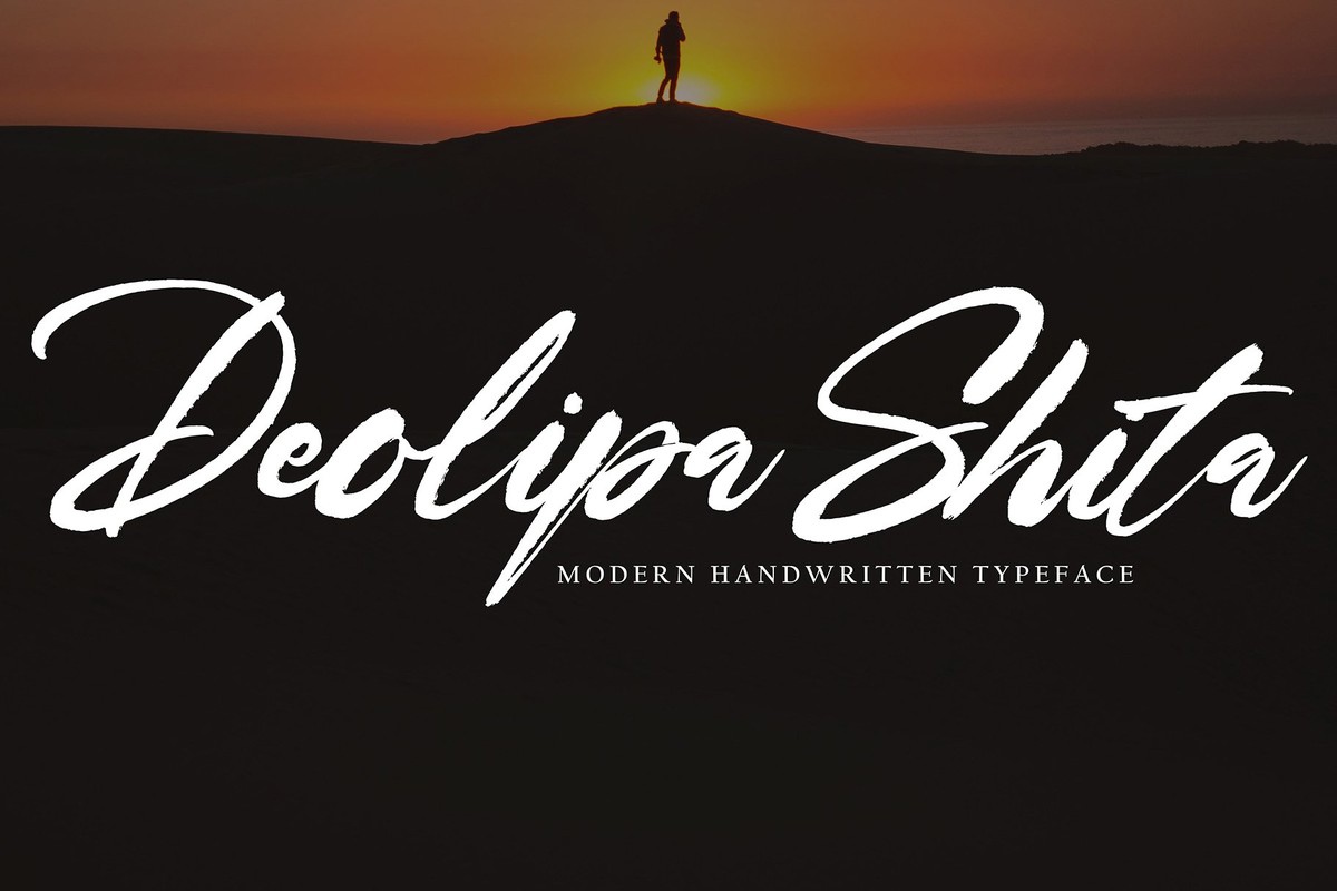 Schriftart Deolipa Shita