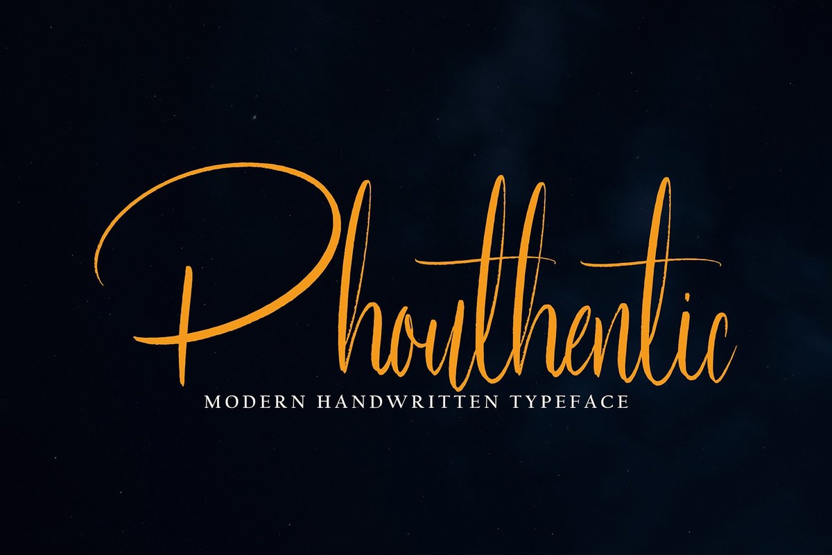 Schriftart Phouthentic