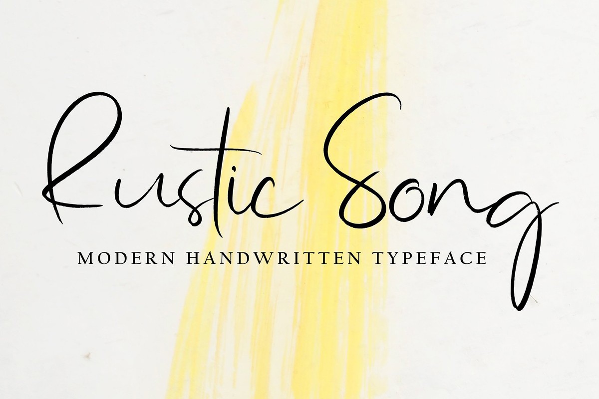 Schriftart Rustic Song