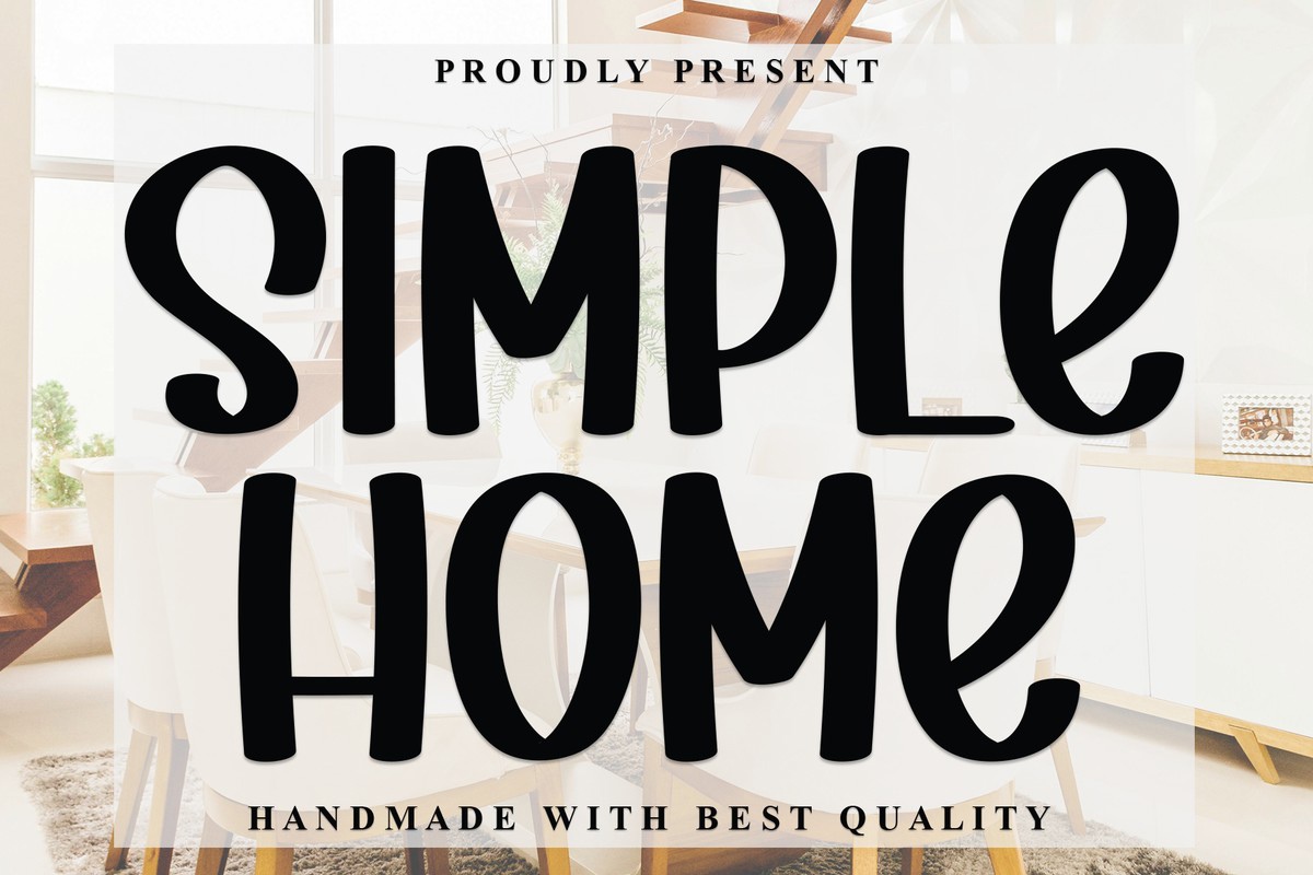 Schriftart Simple Home