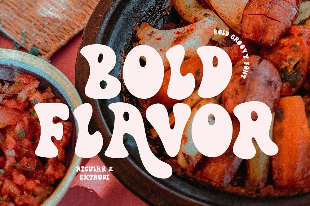 Schriftart Bold Flavor