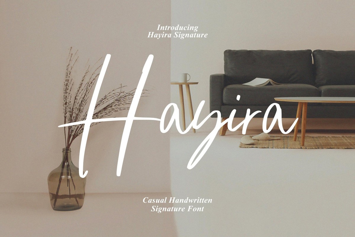 Schriftart Hayira Signature