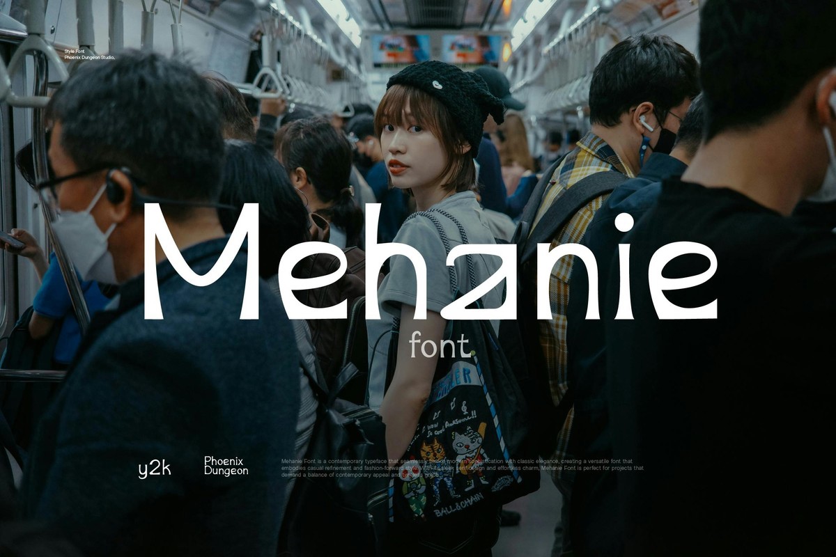 Schriftart Mehanie