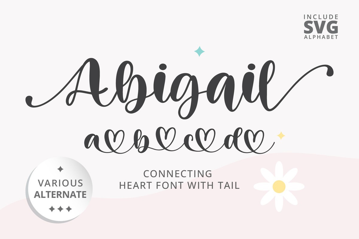 Schriftart Abigail