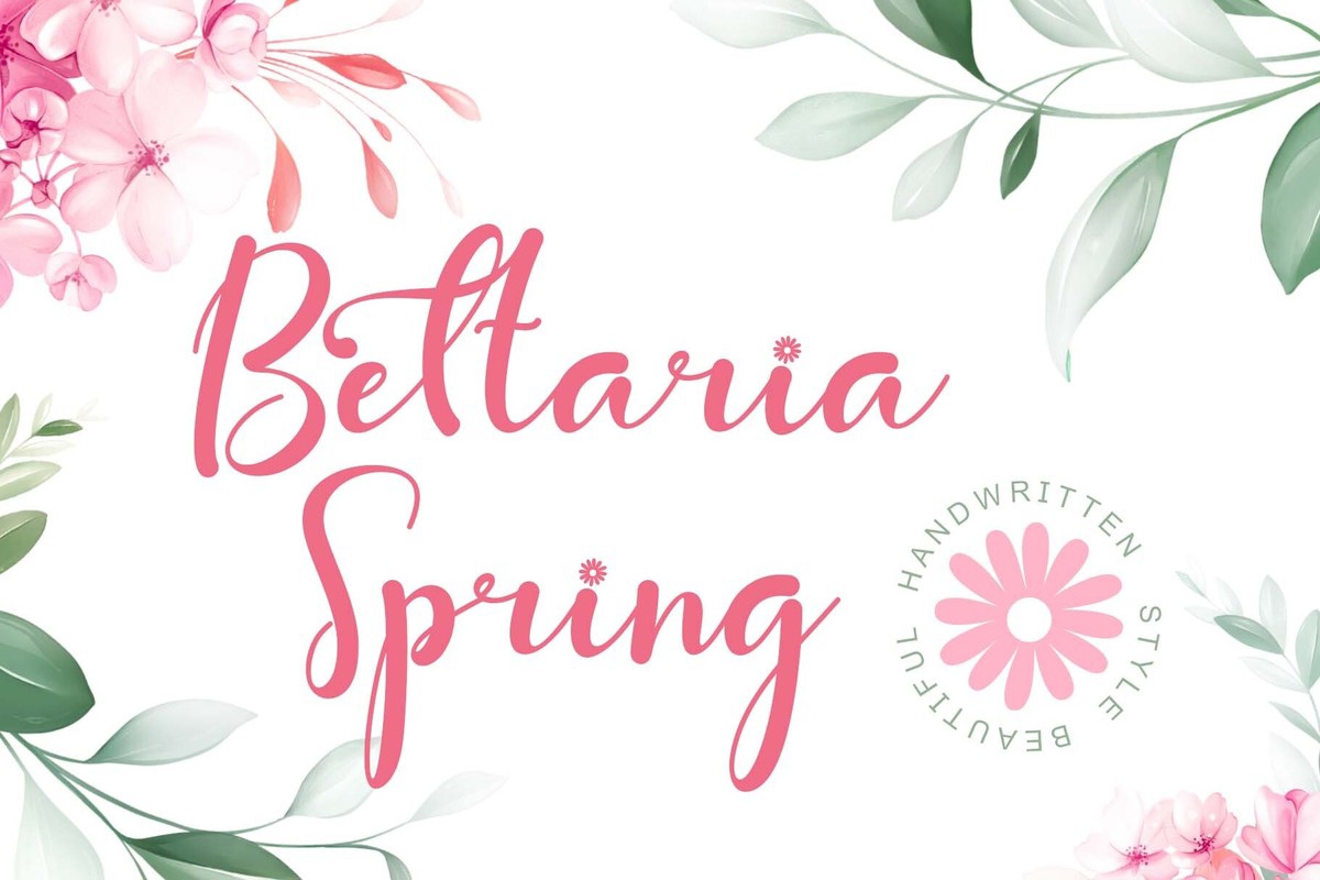 Schriftart Bettaria Spring