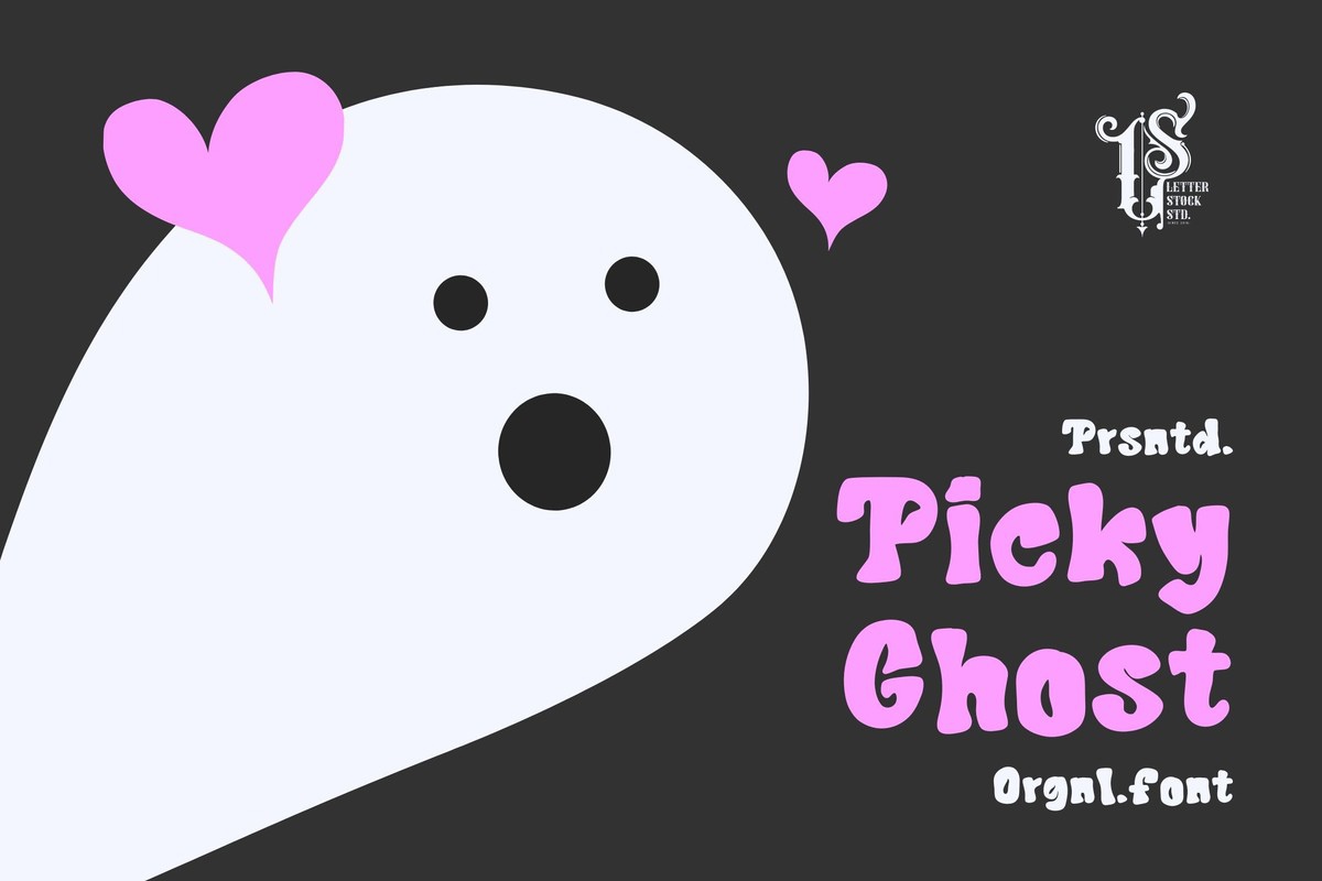 Schriftart Picky Ghost