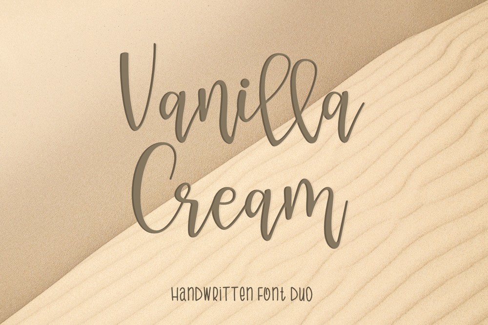 Schriftart Vanilla Cream