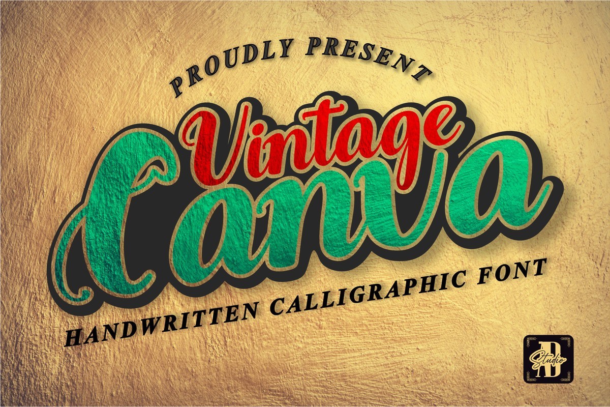 Schriftart Vintage Canva