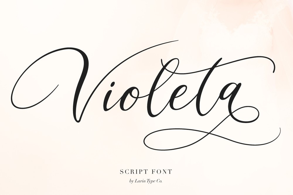 Schriftart Violeta