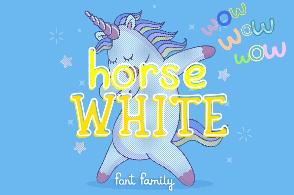 Schriftart White Horse