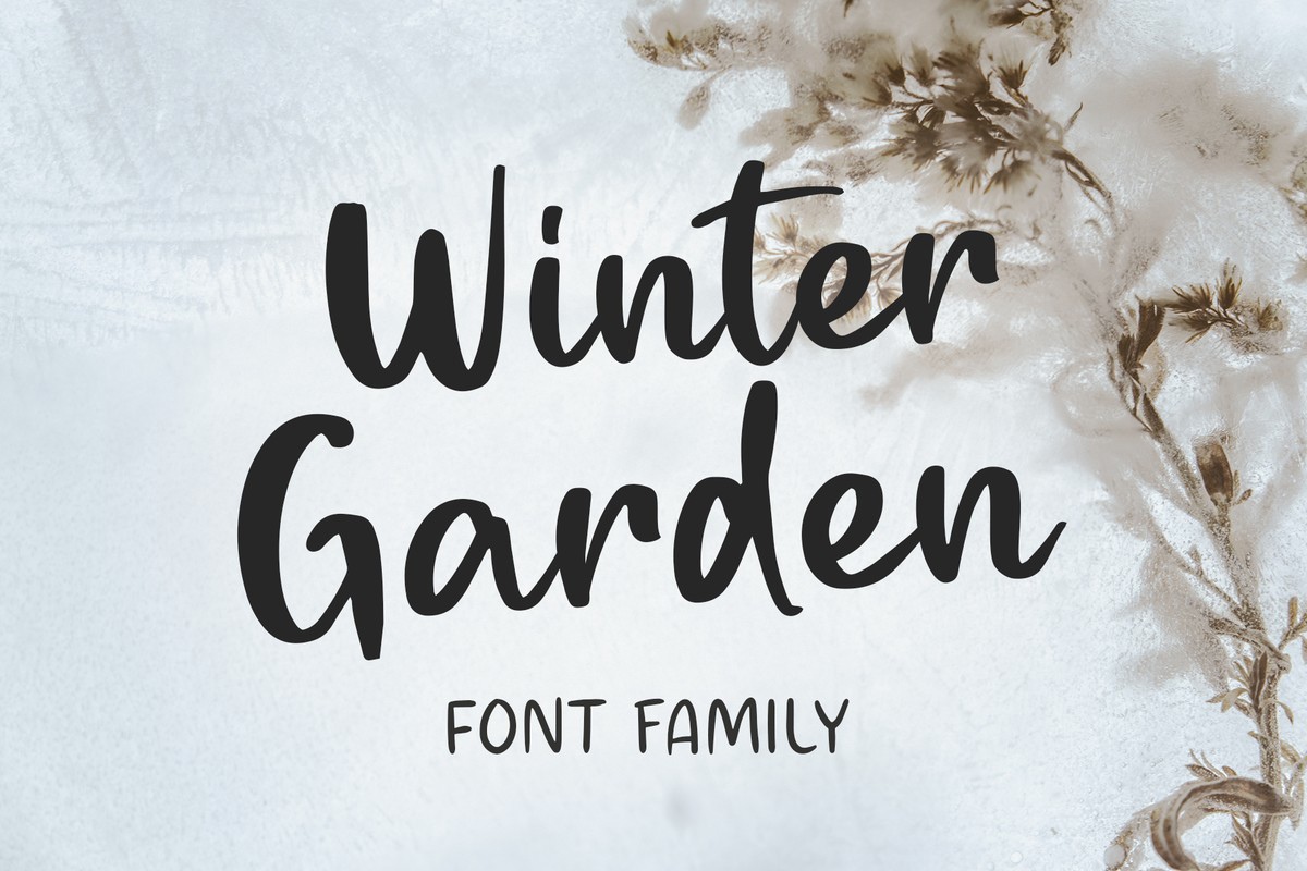 Schriftart Winter Garden