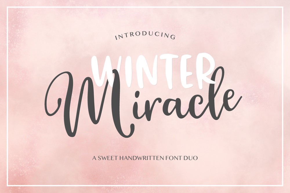 Schriftart Winter Miracle