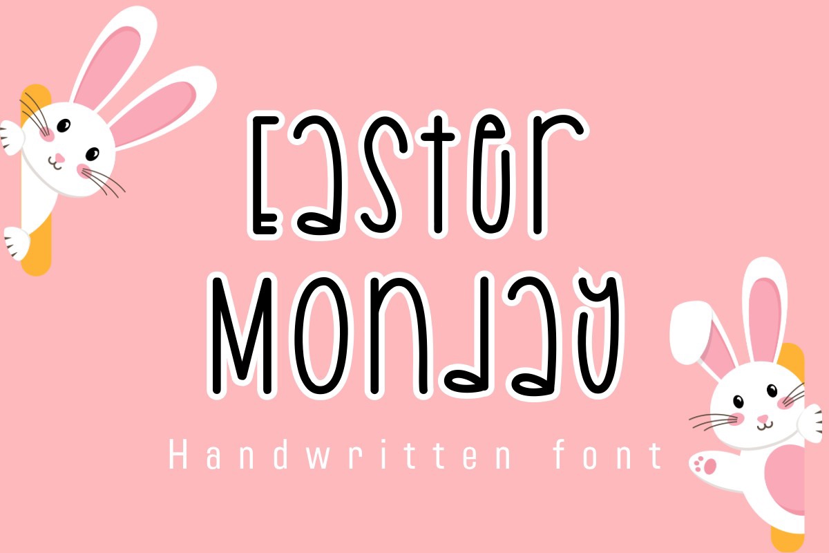 Schriftart Easter Monday