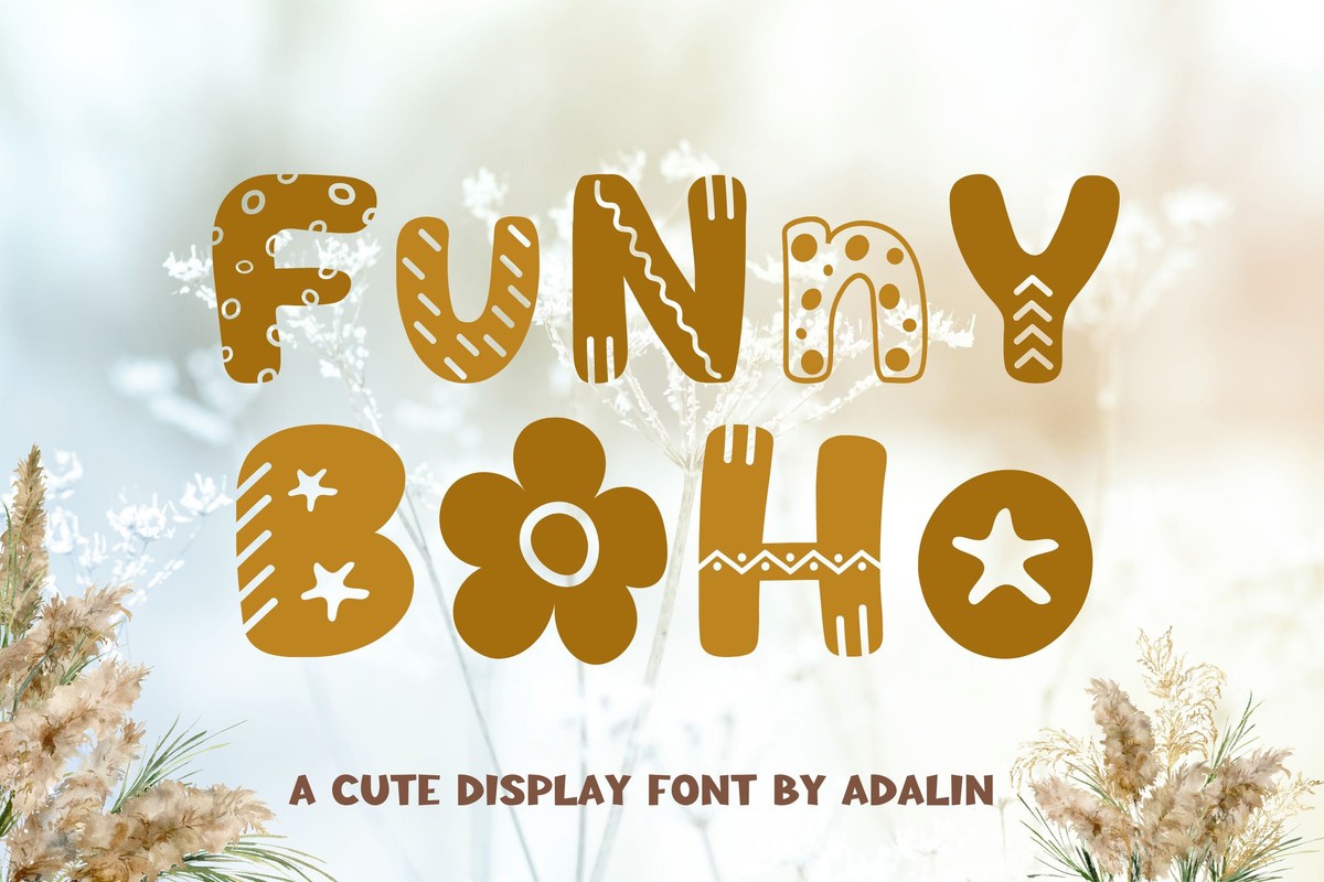 Schriftart Funny Boho