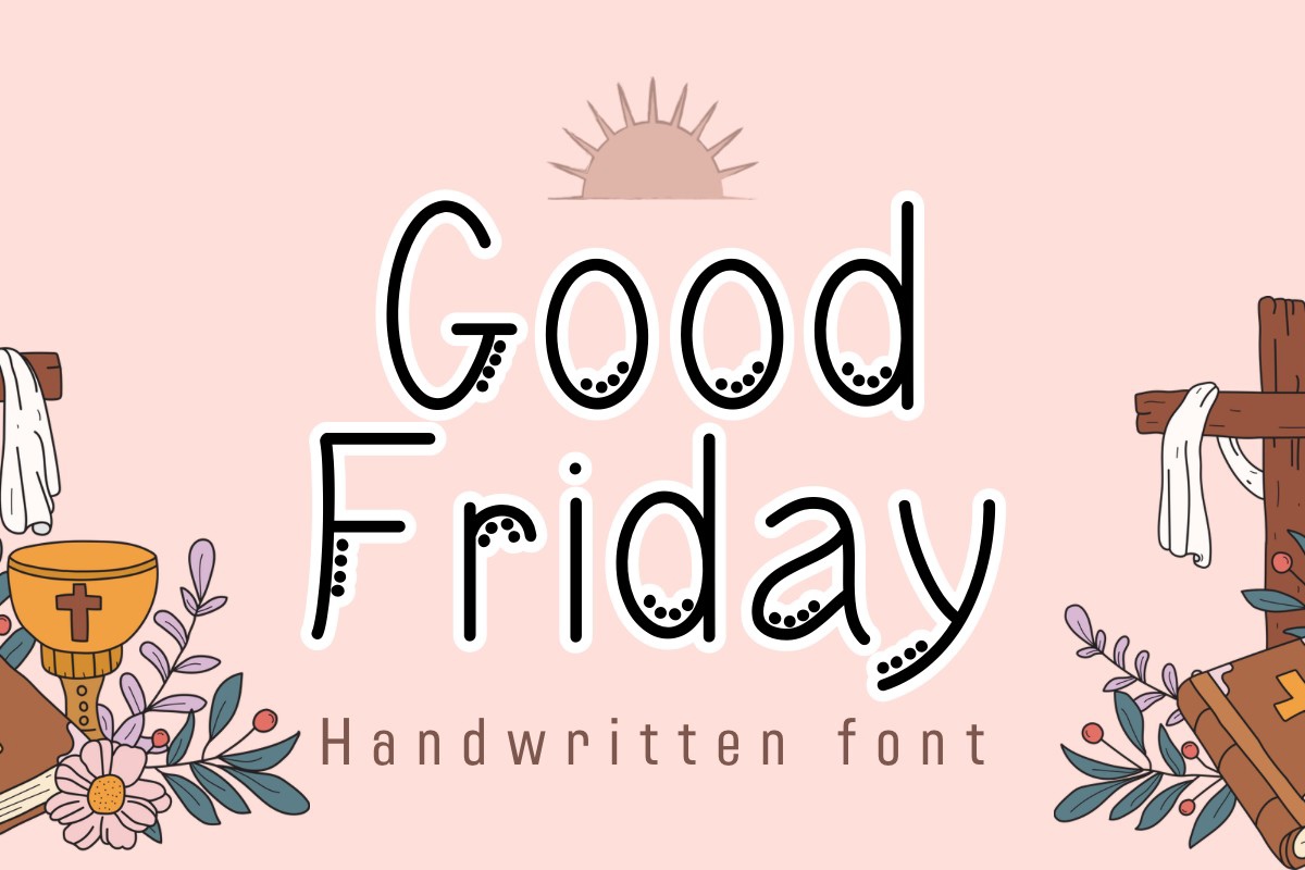 Schriftart Good Friday