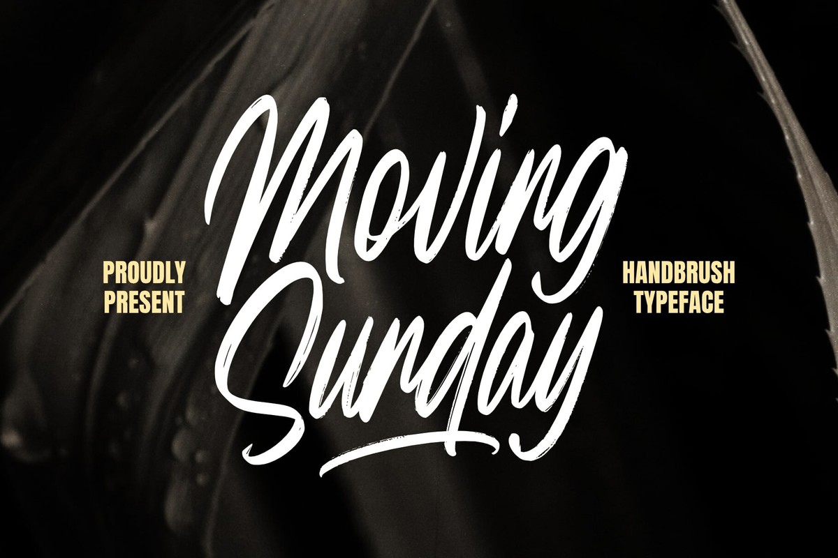 Schriftart Moving Sunday