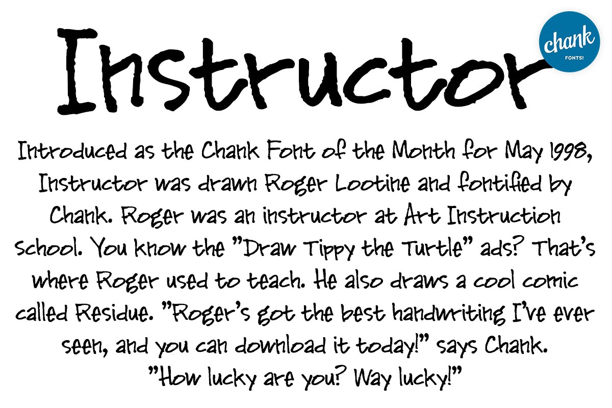 Schriftart Instructor