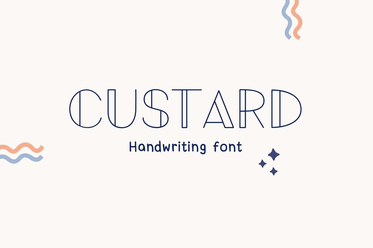 Schriftart Custard