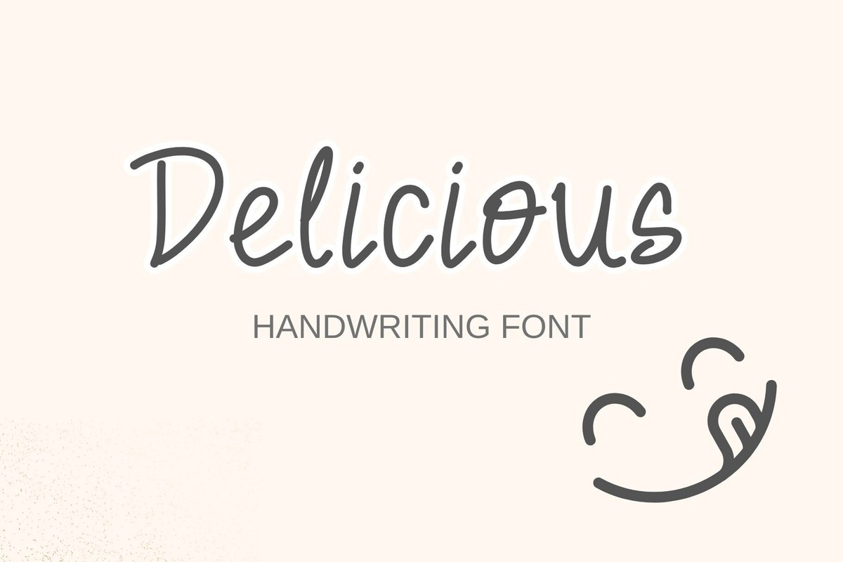 Schriftart Delicious