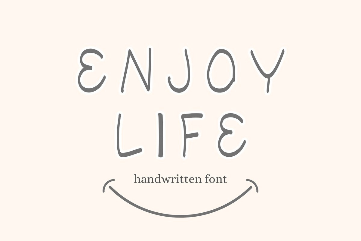 Schriftart Enjoy Life