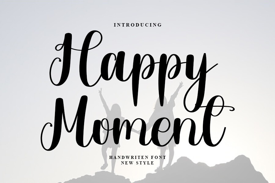 Schriftart Happy Moment