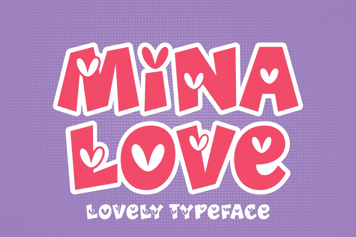 Schriftart Mina Love