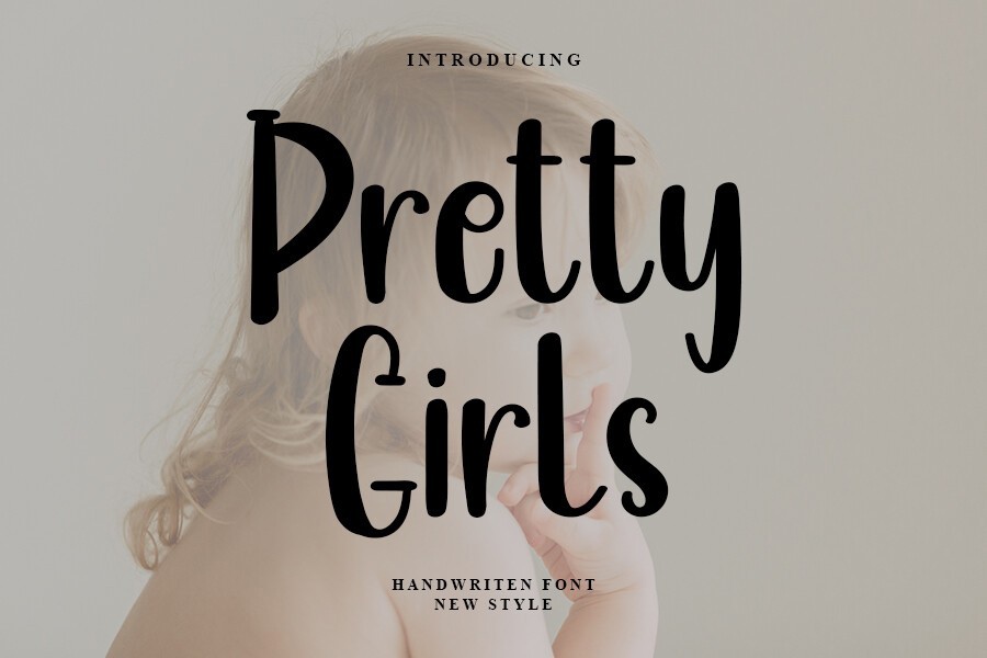 Schriftart Pretty Girls