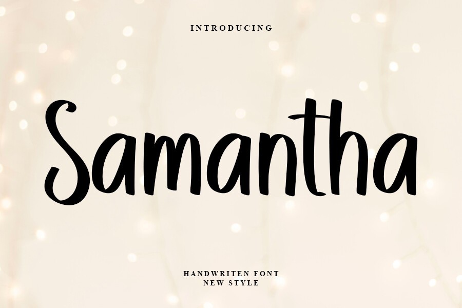 Schriftart Samantha