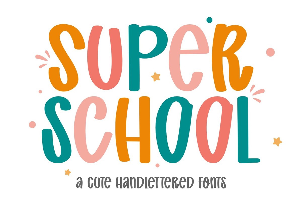 Schriftart Super School