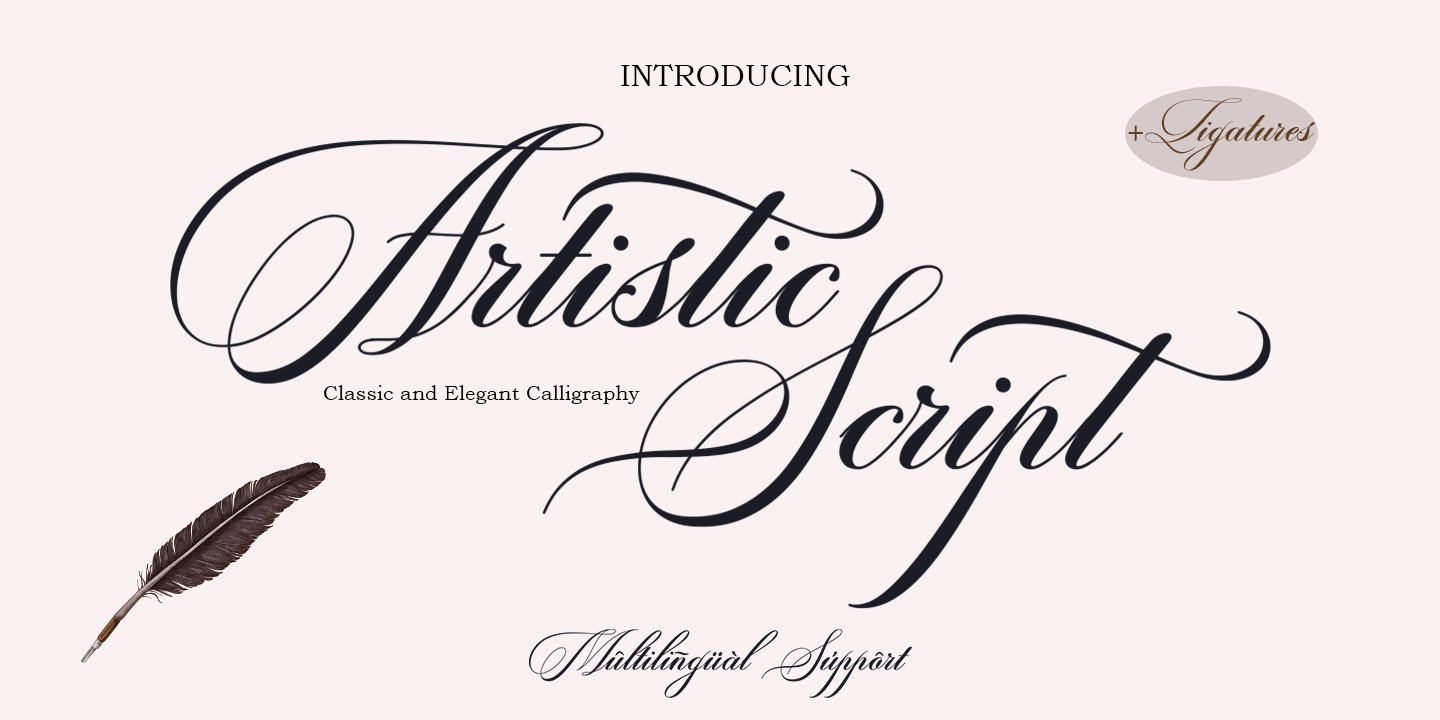 Schriftart Artistic Script