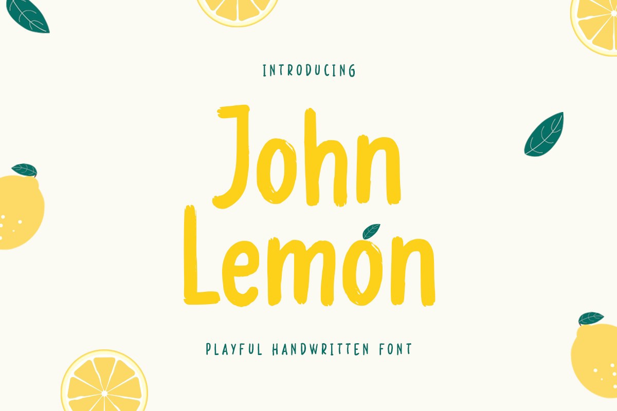 Schriftart John Lemon