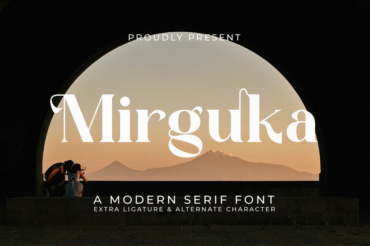 Schriftart Mirguka