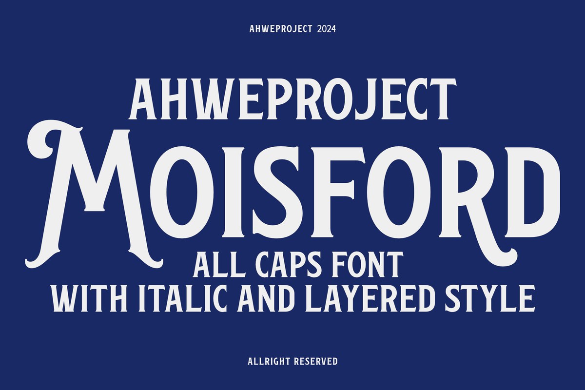 Schriftart Moisford