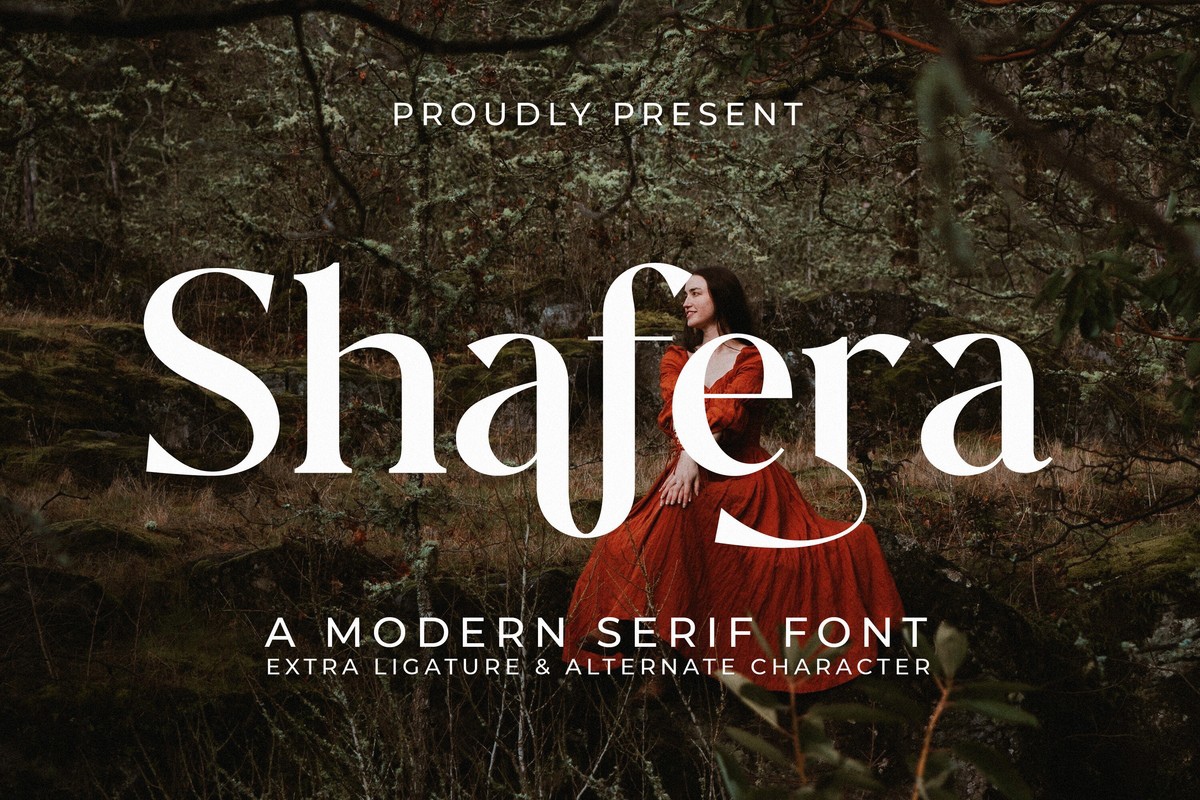 Schriftart Shafera