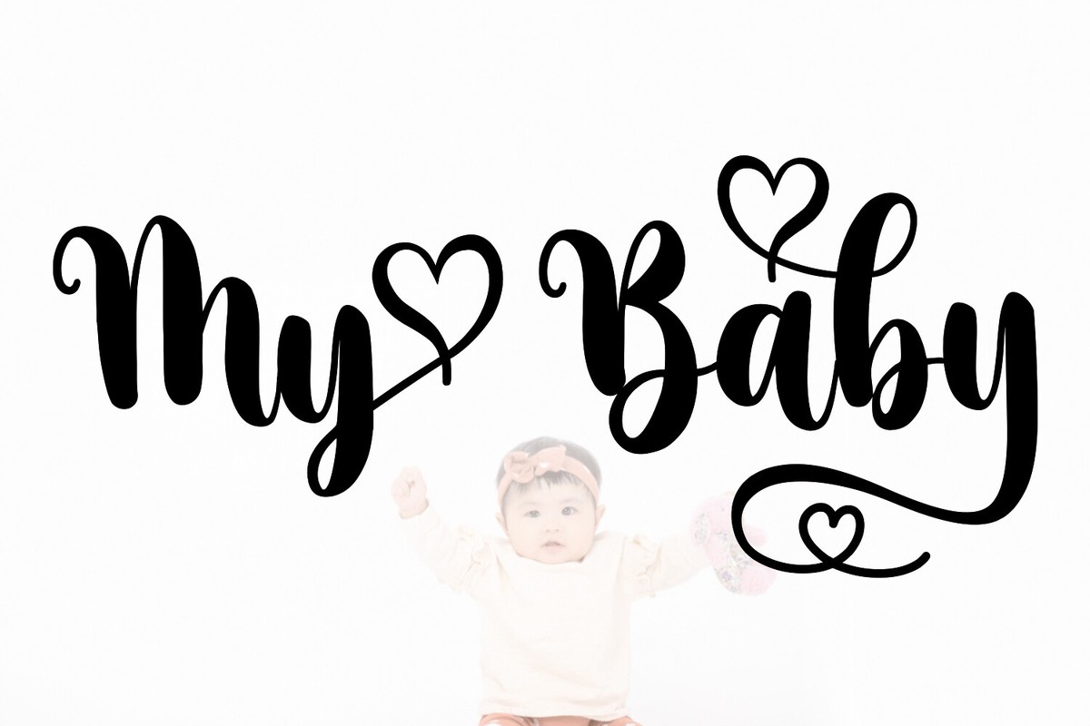 Schriftart My Baby