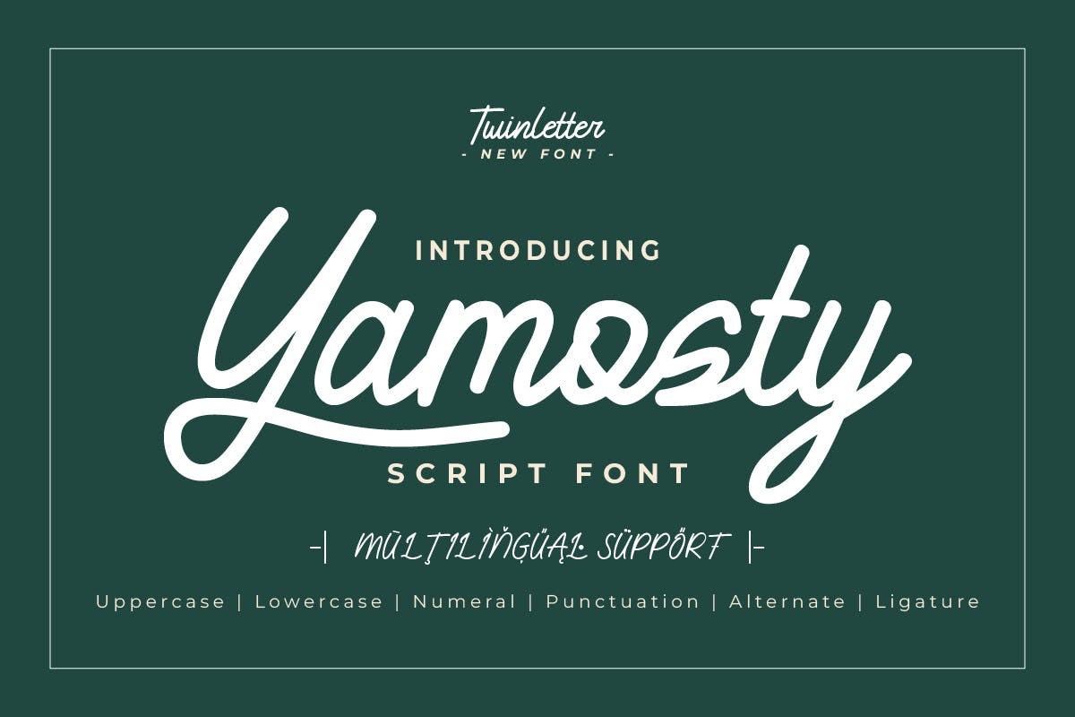 Schriftart Yamosty