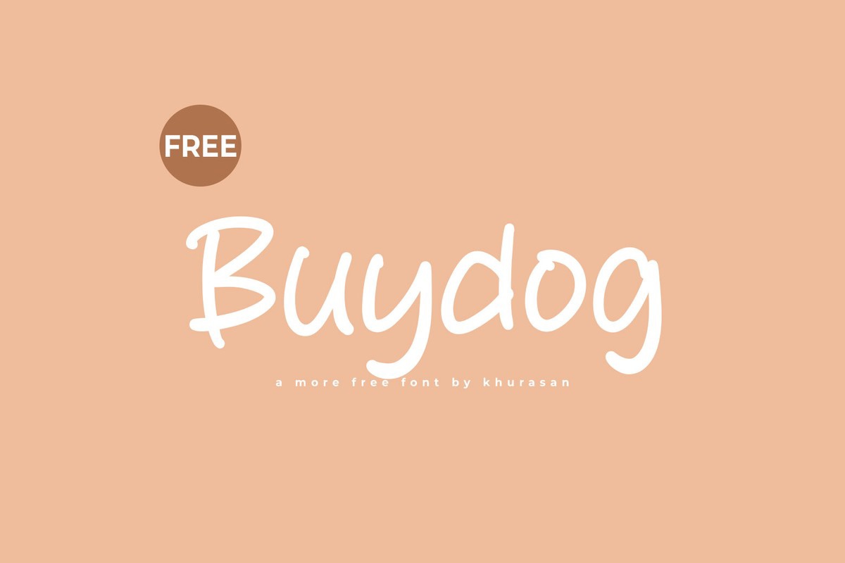 Schriftart Buydog