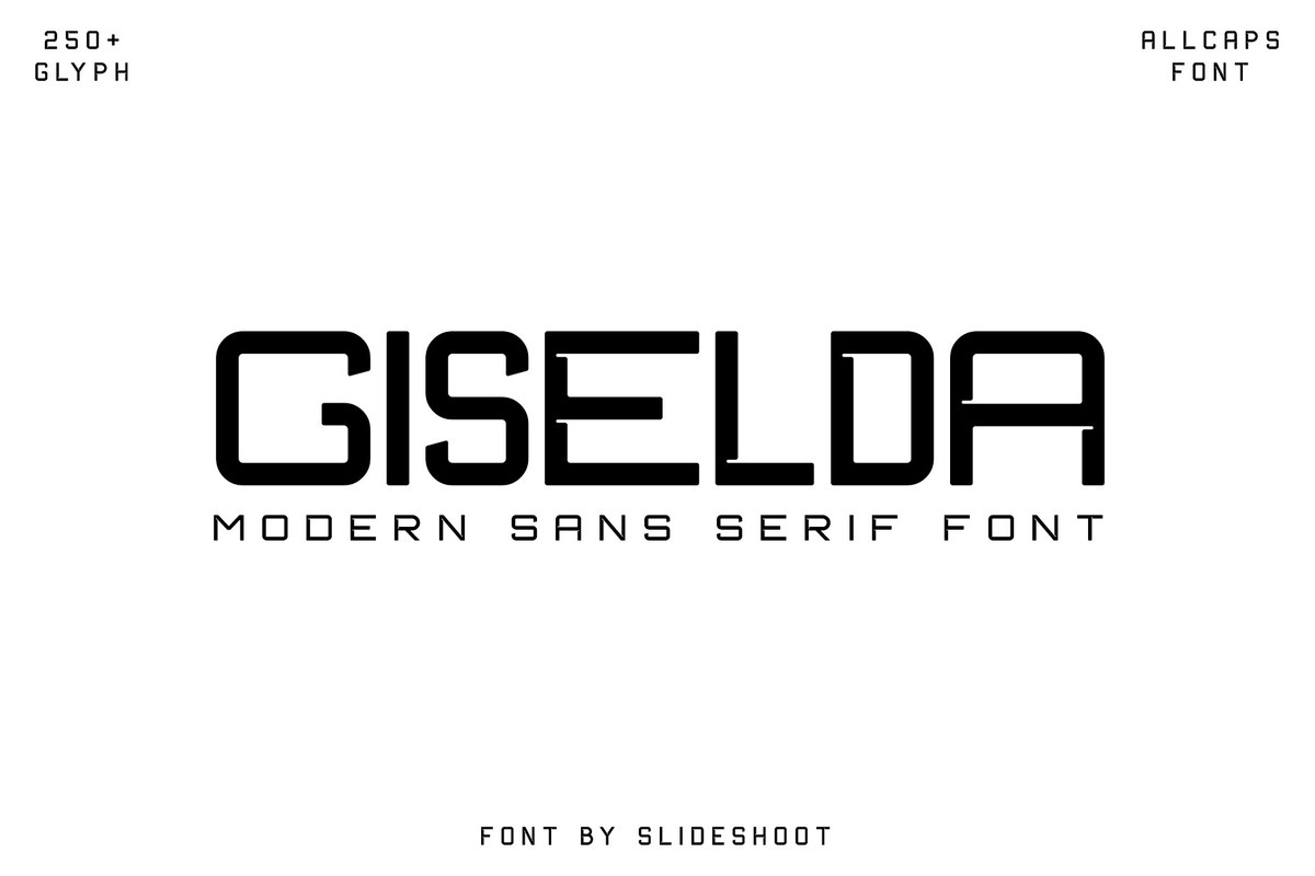 Schriftart Giselda