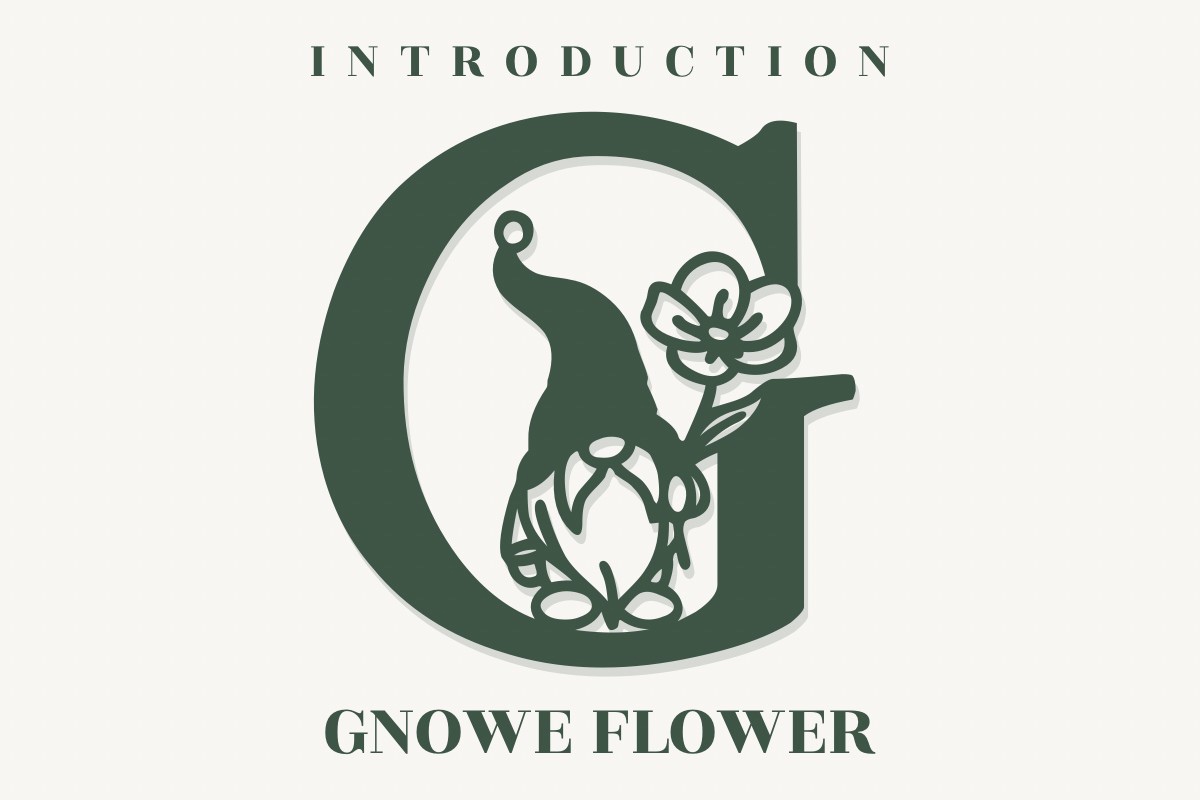 Schriftart Gnome Flower