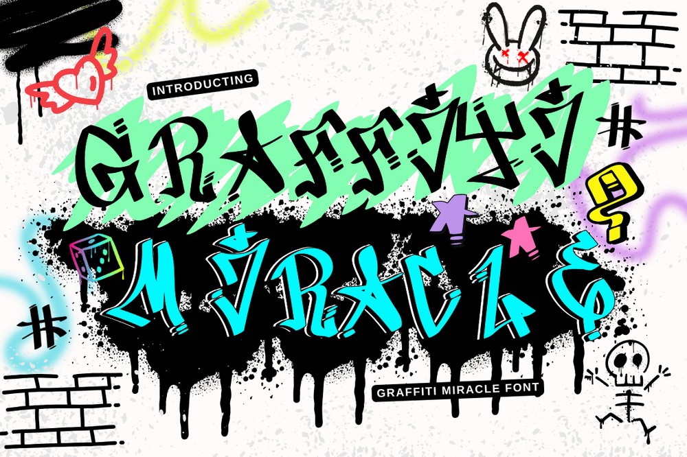 Schriftart Graffiti Miracle